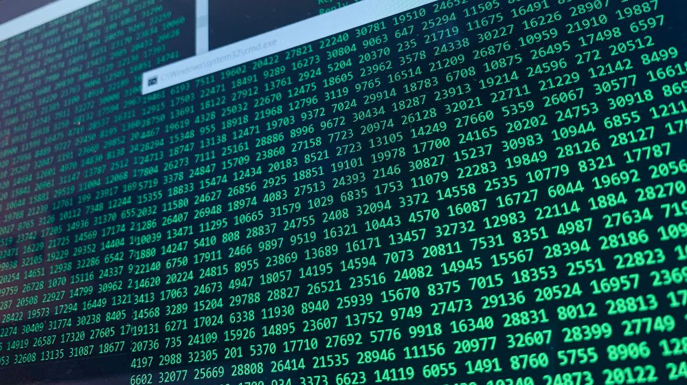 Commercial data and analysis on screen